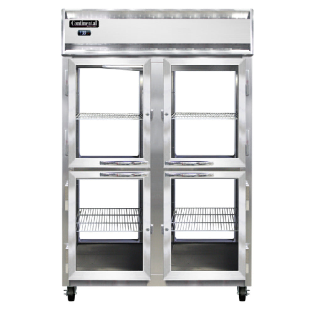 Continental Refrigerator 2RNSAPTHD-GD-GD Refrigerator 50 Cu. Ft. Capacity Pass-thru