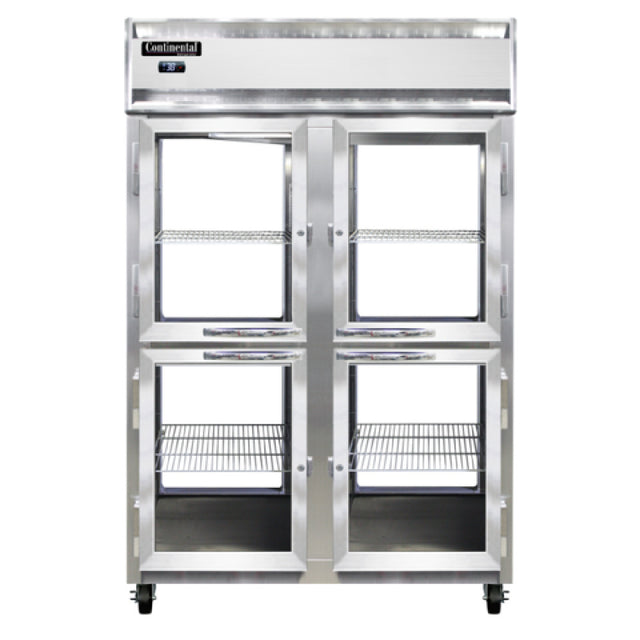 Continental Refrigerator 2RNSAPTHD-GD-GD Refrigerator 50 Cu. Ft. Capacity Pass-thru