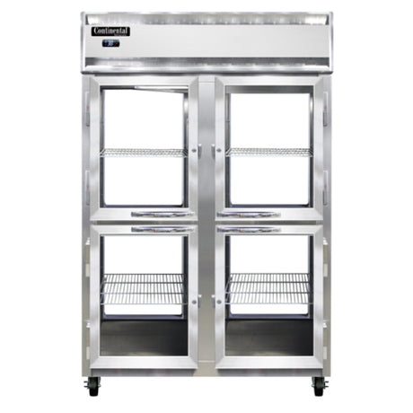 Continental Refrigerator 2RNPTHD-GD-GD Refrigerator 50 Cu. Ft. Capacity Pass-thru