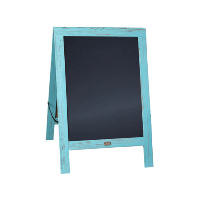 Flash Furniture HGWA-CB-3020-RBNBLU-GG Canterbury Magnetic Chalkboard Sign 30" X 20"