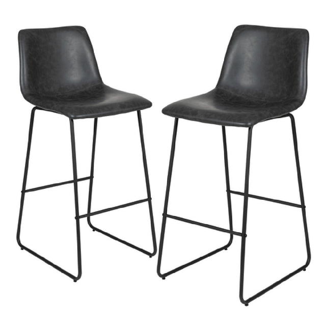 Flash Furniture 2-ET-ER18345-30-GY-GG Bar Stool 300 Lb. Weight Capacity 18"W X 22"D X 42"H