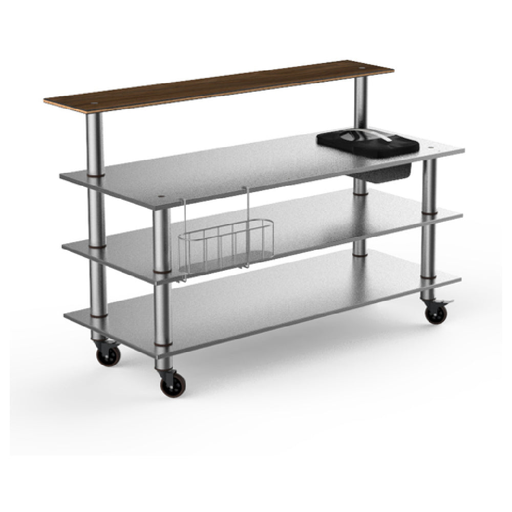 Steelite MGCMLC06WSXW Mogogo Buffet Solutions Modular ProBar Station 4-tier 71" X 40" X 47-1/2"H