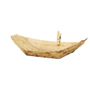 PacknWood 210BJQ9 - Zebra Leaf Boat 1.5 Oz., 3.7" X 2.1" X 0.6"H, Base: 1.4" X 1.4"