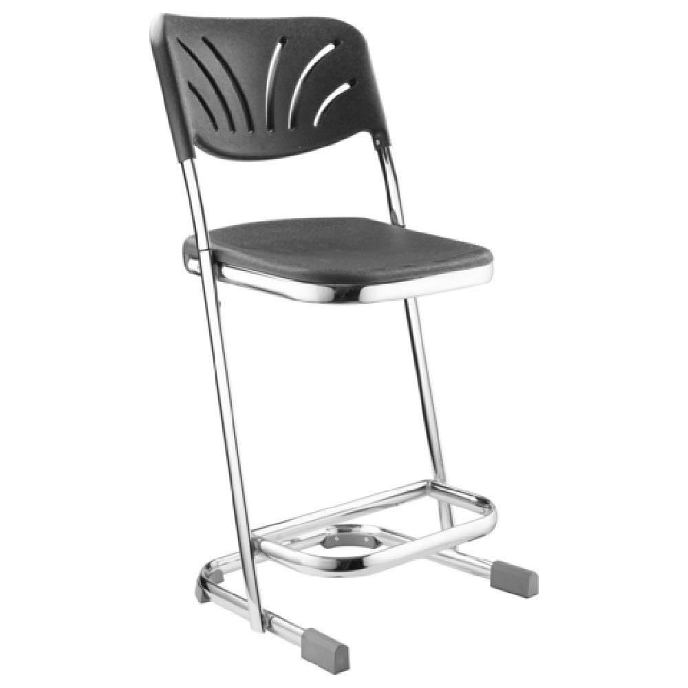 National Public Seating 6622B NPS® Elephant Z-Stool With Backrest Stackable & Nesting