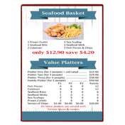 Menu Solutions H500G - Menu Board, Holds 11" X 17" Insert, Single Panel