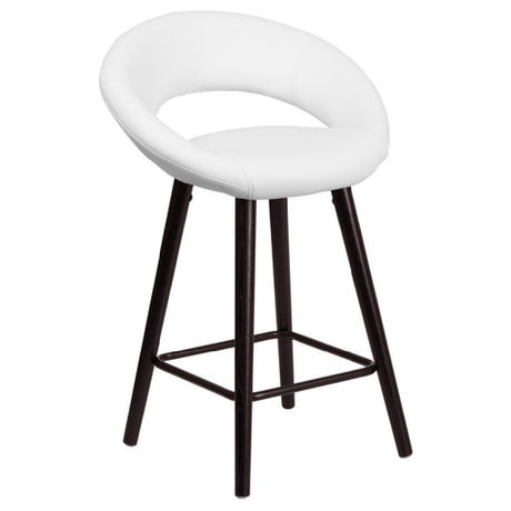 Flash Furniture CH-152551-WH-VY-GG Kelsey Series Bar Stool 24"H Seat Counter Height