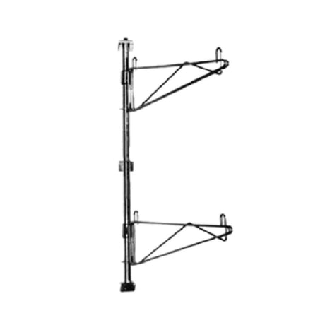 Eagle PWE24-2VG Adjustable Post Wire Wall Mounts Prepackaged End Unit For 24"D Shelves