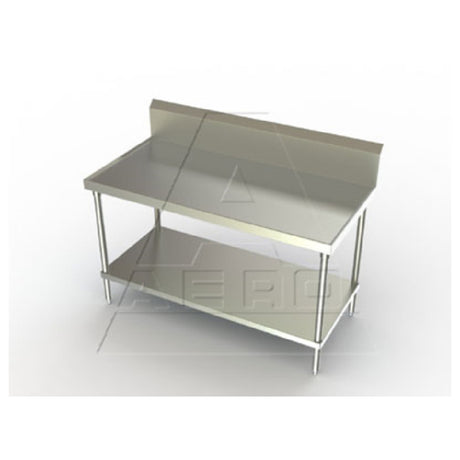 AERO Manufacturing 1TSB-3048 Aerospec™ Work Table 48"W X 30"D X 45"H 14/304 Stainless Steel Top With (3) Stainless Steel Box Channels