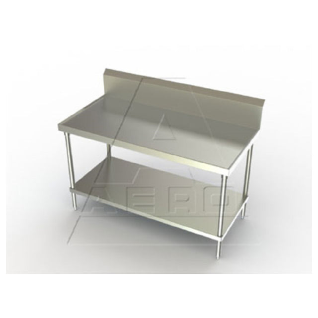 AERO Manufacturing 1TSB-3672 Aerospec™ Work Table 72"W X 36"D X 45"H 14/304 Stainless Steel Top With (4) Stainless Steel Box Channels