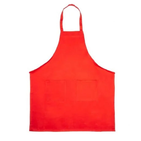 Chef Approved 167601BACRD Bib Apron 34" X 30" (2) Front Pockets