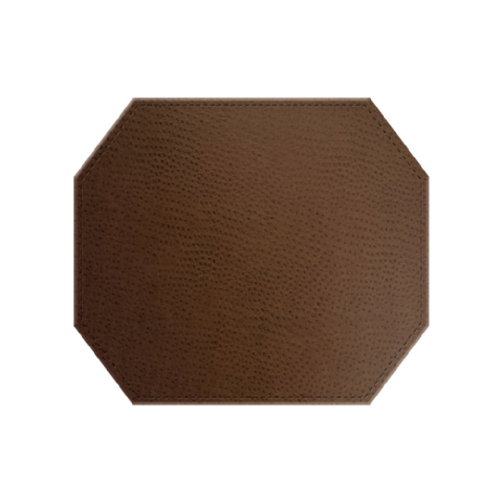 Risch TABLEMATOCT-CH 15X13 Chesterfield Ostrich Texture Faux-leather Table Mat (specify Color)