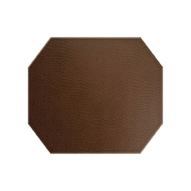 Risch TABLEMATOCT-CH 15X13 Chesterfield Ostrich Texture Faux-leather Table Mat (specify Color)