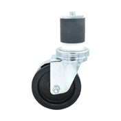 BK Resources 4SBR-4RA-LDP-TLB - Swivel Caster, 2" Expanding Stem, 4" Polyolefin Wheel