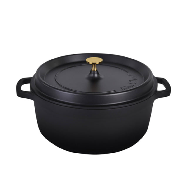 Steelite AP280011G Casserole Dish With Gold Knob 7.0 Qt 14" X 11.5" X 7.25"