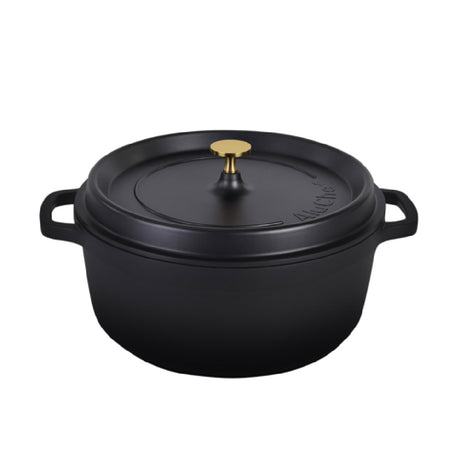 Steelite AP280011G Casserole Dish With Gold Knob 7.0 Qt 14" X 11.5" X 7.25"