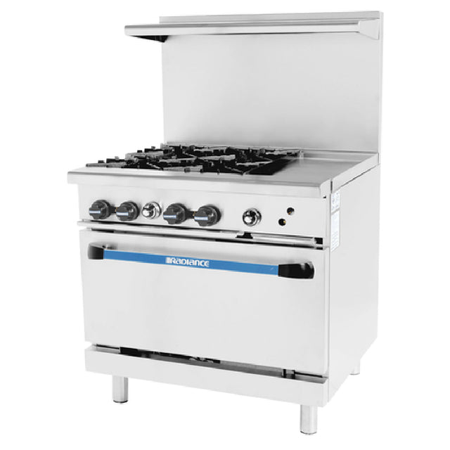 Turbo Air TARG-4B12G_LP Radiance Restaurant Range Gas 36"