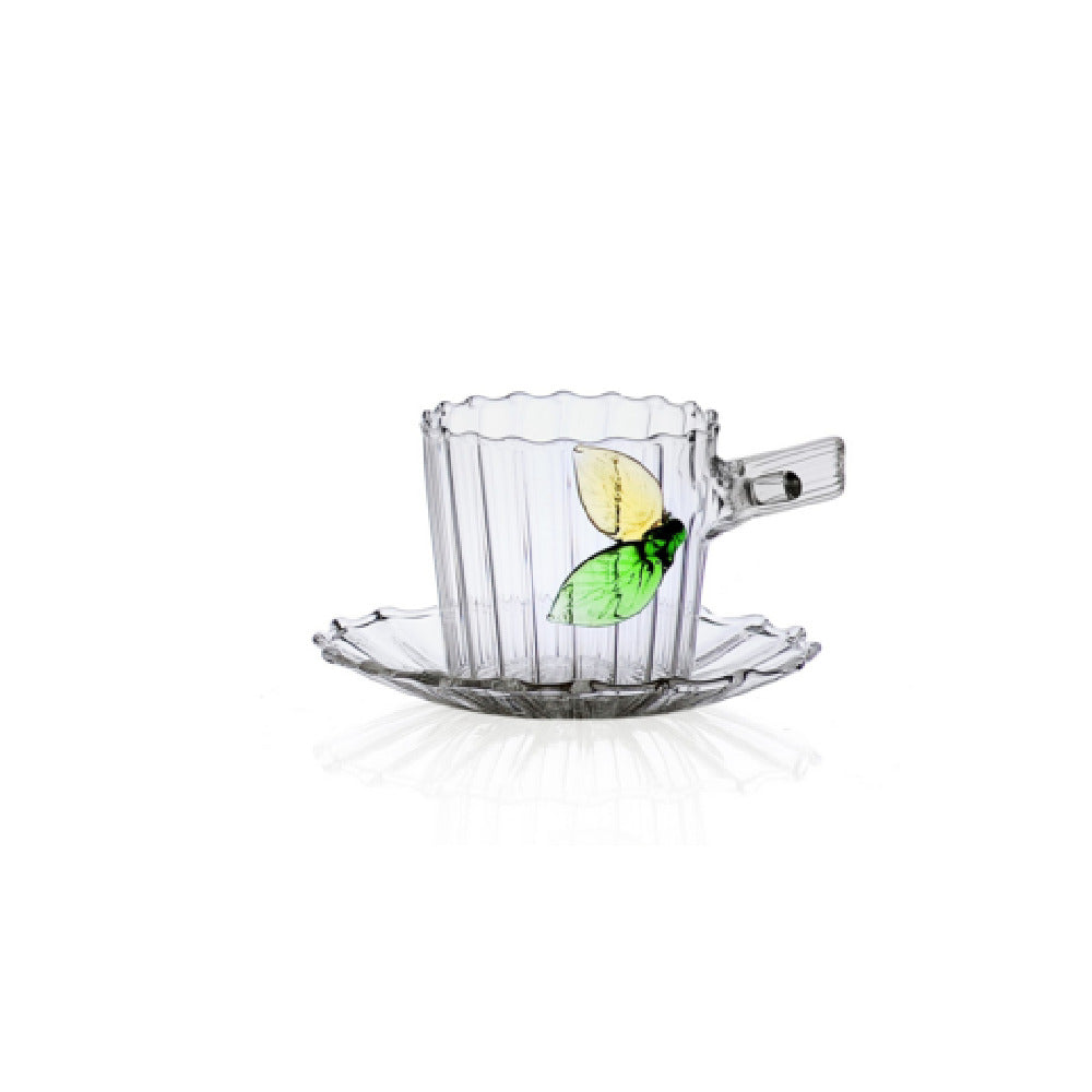 Rosenthal Sambonet Paderno IC3.520.129 Coffee With Saucer With Leaves 3.4 Oz.