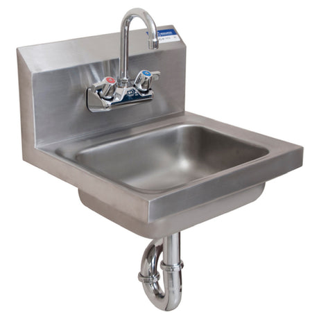 BK Resources BKHS-W-1410-PT-G Hand Sink Wall Mount 14" Wide X 10" Front-to-back X 5" Deep Bowl