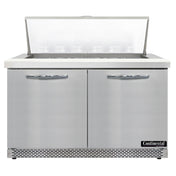Continental Refrigerator SW48N18M-FB Mighty Top Sandwich Unit Front Breather 48"W