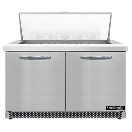 Continental Refrigerator SW48N18M-FB Mighty Top Sandwich Unit Front Breather 48"W