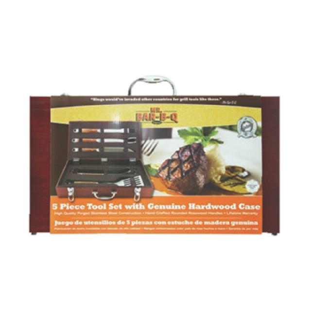 Chef Master 02136X Mr. Bar-B-Q® Barbeque Tool Set (5) Piece Includes: Spatula