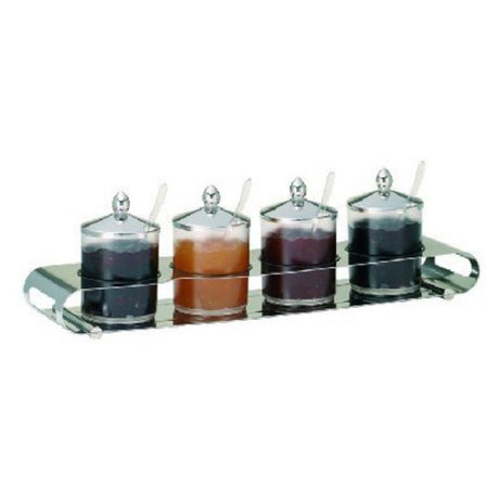 GET Enterprises ECO024E004 Frilich® Elegance Jam Bar Quadro Includes: (4) 0.63 Qt. (0.15 Gallon / 0.6 Liter) Containers