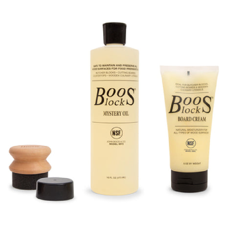 John Boos MYSCRMAPPGP Boos Gift Pack Includes: (1) 16 Oz. Bottle Boos Mystery Oil