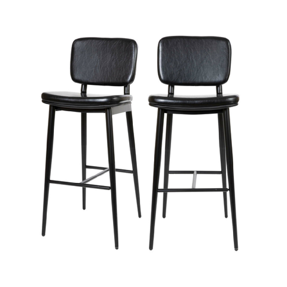 Flash Furniture AY-S01-BK-GG Kenzie Barstool 31"H Seat Mid-back Design