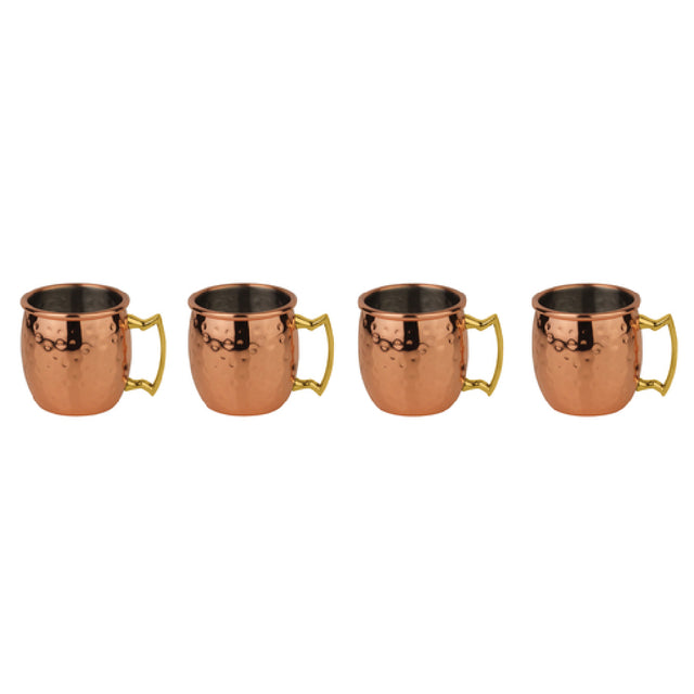 Paderno 41463C00 Mini Moscow Mug Set 2 Oz. 1-7/8" Dia. X 1-7/8"H