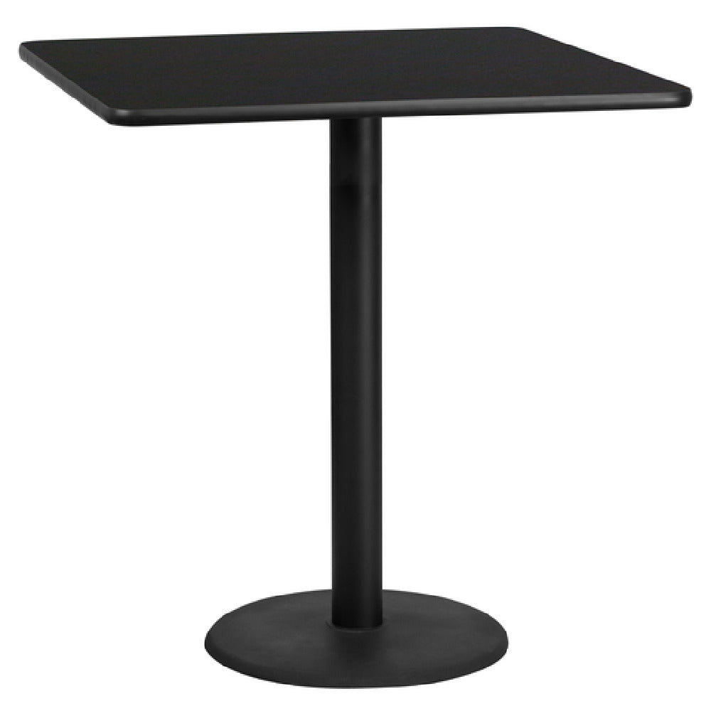 Flash Furniture XU-BLKTB-4242-TR24B-GG Table 42"W X 42"D X 43-1/8"H Bar Height