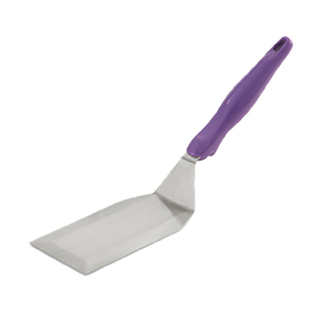 Vollrath 4808780 Heavy-Duty Stainless Steel Turner With Ergo Grip® Purple Handle