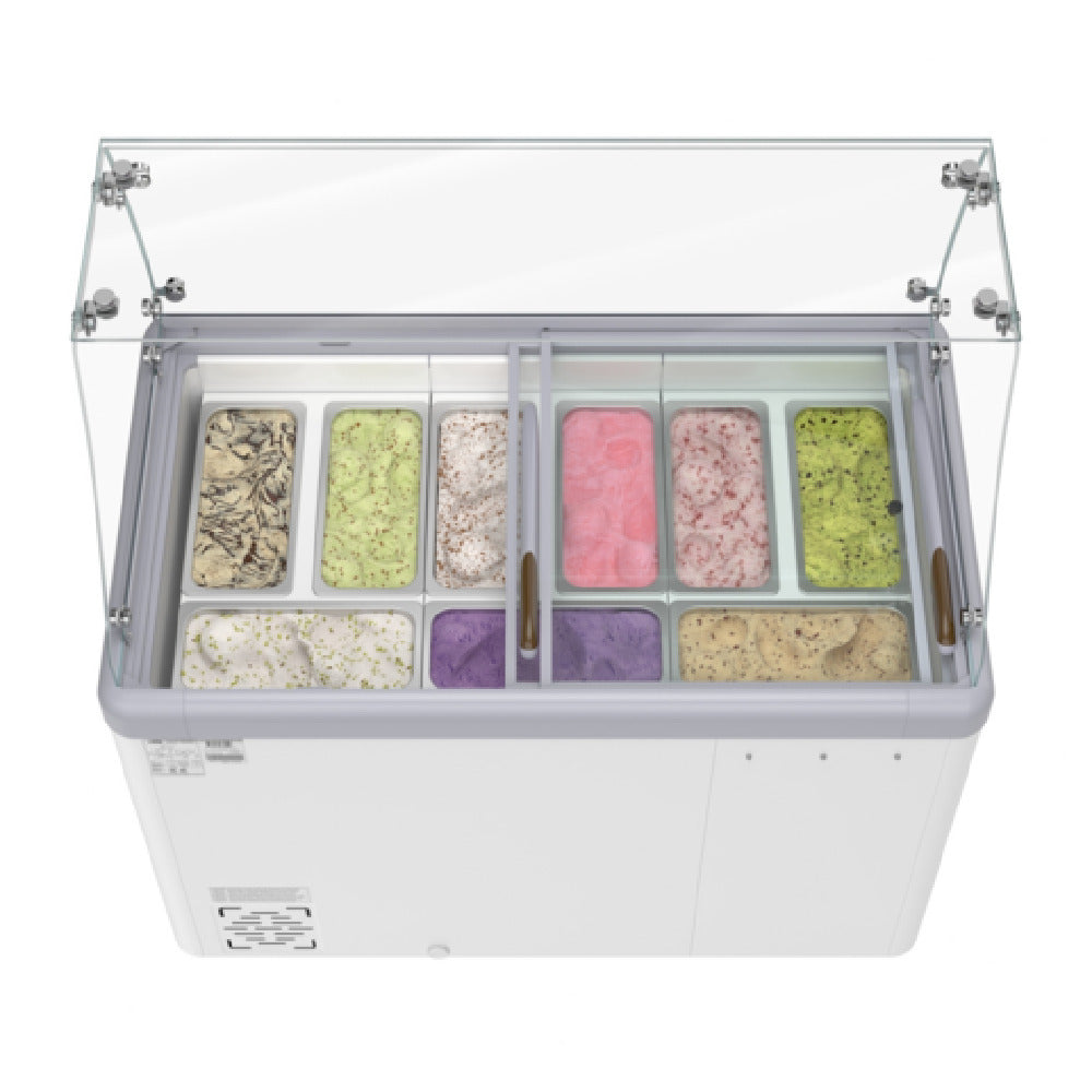 Koolmore KM-GDC-49SD-FG - Gelato Dipping Cabinet Display Freezer, 50"W, 13 Cu. Ft. Capacity