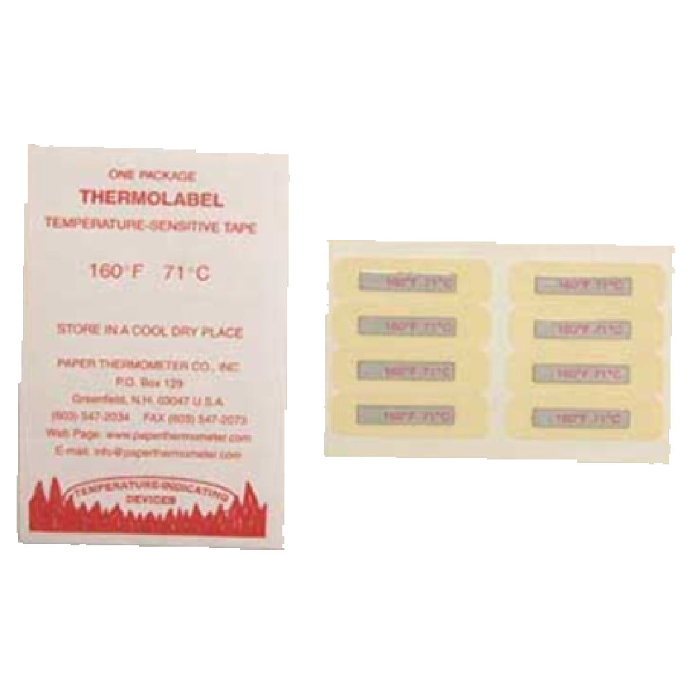 Franklin Machine Products 138-1208 Dishwasher Temperature Label 1/2" H X 1-3/4"W (24 Per Pack)