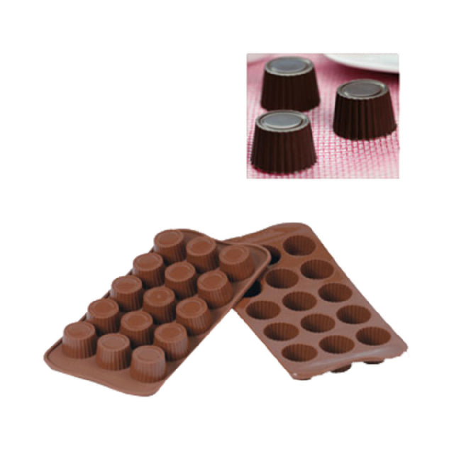 Louis Tellier SCG07 Silikomart Chocolate Mold Praline (15) 0.34 Oz. Pieces