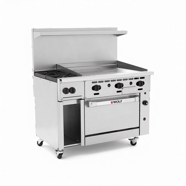  Wolf C48R-36GT2B_LP 48 Inch Gas Challenger XL Restaurant Range