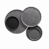 Cambro 1200531 Serving Camtray® Round 12" Dia. Galaxy Antique Parchment Silver