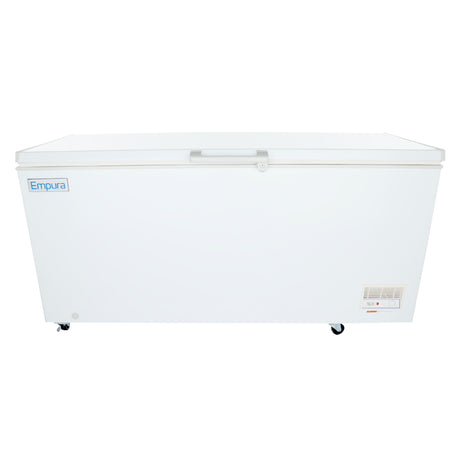 Empura Refrigeration E-CF-18 Solid Lid Chest Freezer 70.67"W X 28.94"D X 33.27"H 18.2 Cu. Ft. Capacity