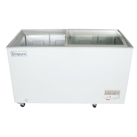 Empura Refrigeration E-CFCG-12 Oblique Curved Lid Chest Freezer 54.92"W X 25.75"D X 36.89"H