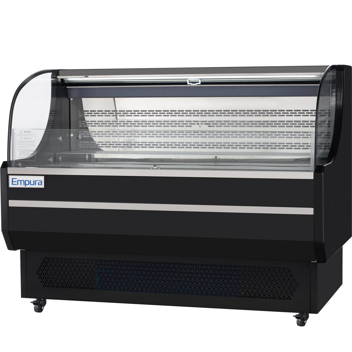 Empura Refrigeration E-HACMR-59B Horizontal Air Curtain Merchandiser 59"W X 33.3"D X 46"H 13.1 Cu. Ft. Capacity