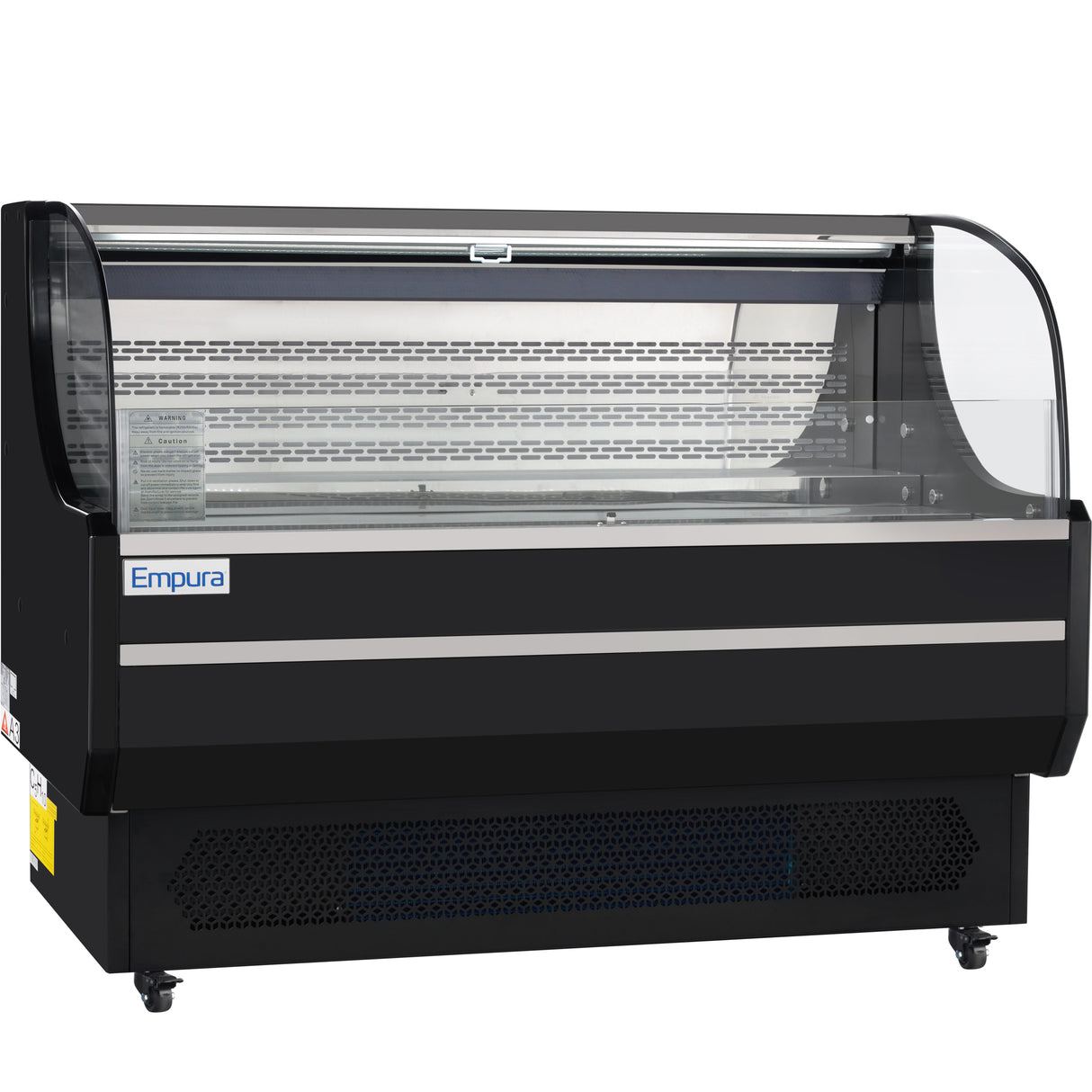Empura Refrigeration E-HACMR-59B Horizontal Air Curtain Merchandiser 59"W X 33.3"D X 46"H 13.1 Cu. Ft. Capacity
