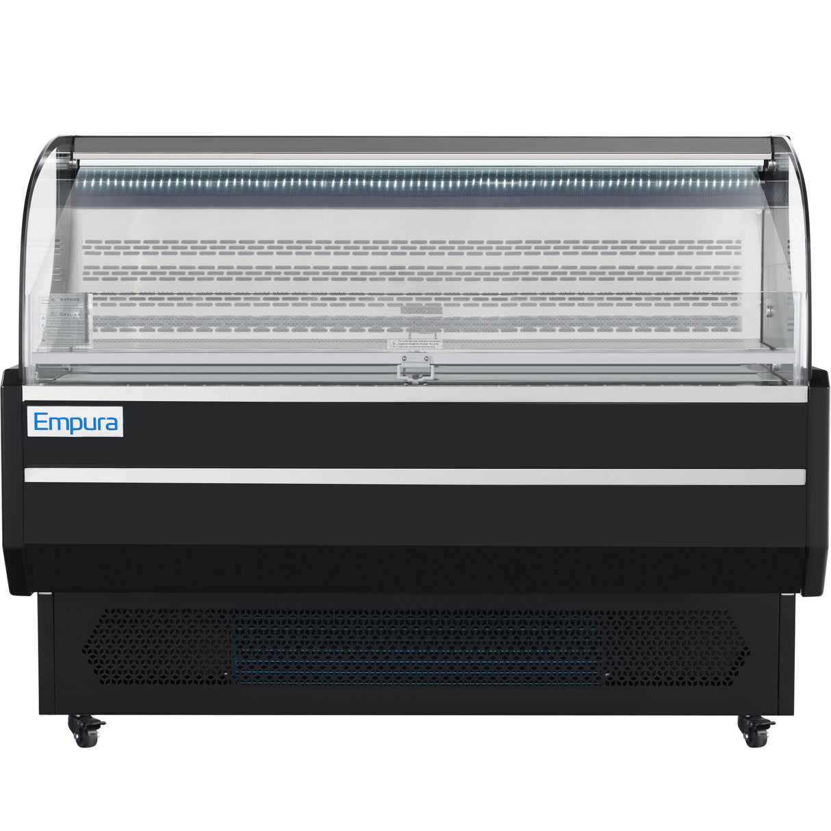 Empura Refrigeration E-HACMR-59B Horizontal Air Curtain Merchandiser 59"W X 33.3"D X 46"H 13.1 Cu. Ft. Capacity