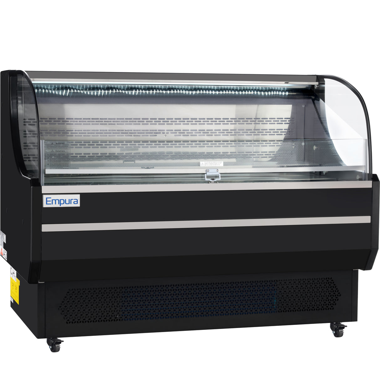 Empura Refrigeration E-HACMR-59B Horizontal Air Curtain Merchandiser 59"W X 33.3"D X 46"H 13.1 Cu. Ft. Capacity
