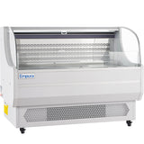 Empura Refrigeration E-HACMR-59W Horizontal Air Curtain Merchandiser 59"W X 33.3"D X 46"H 13.1 Cu. Ft. Capacity