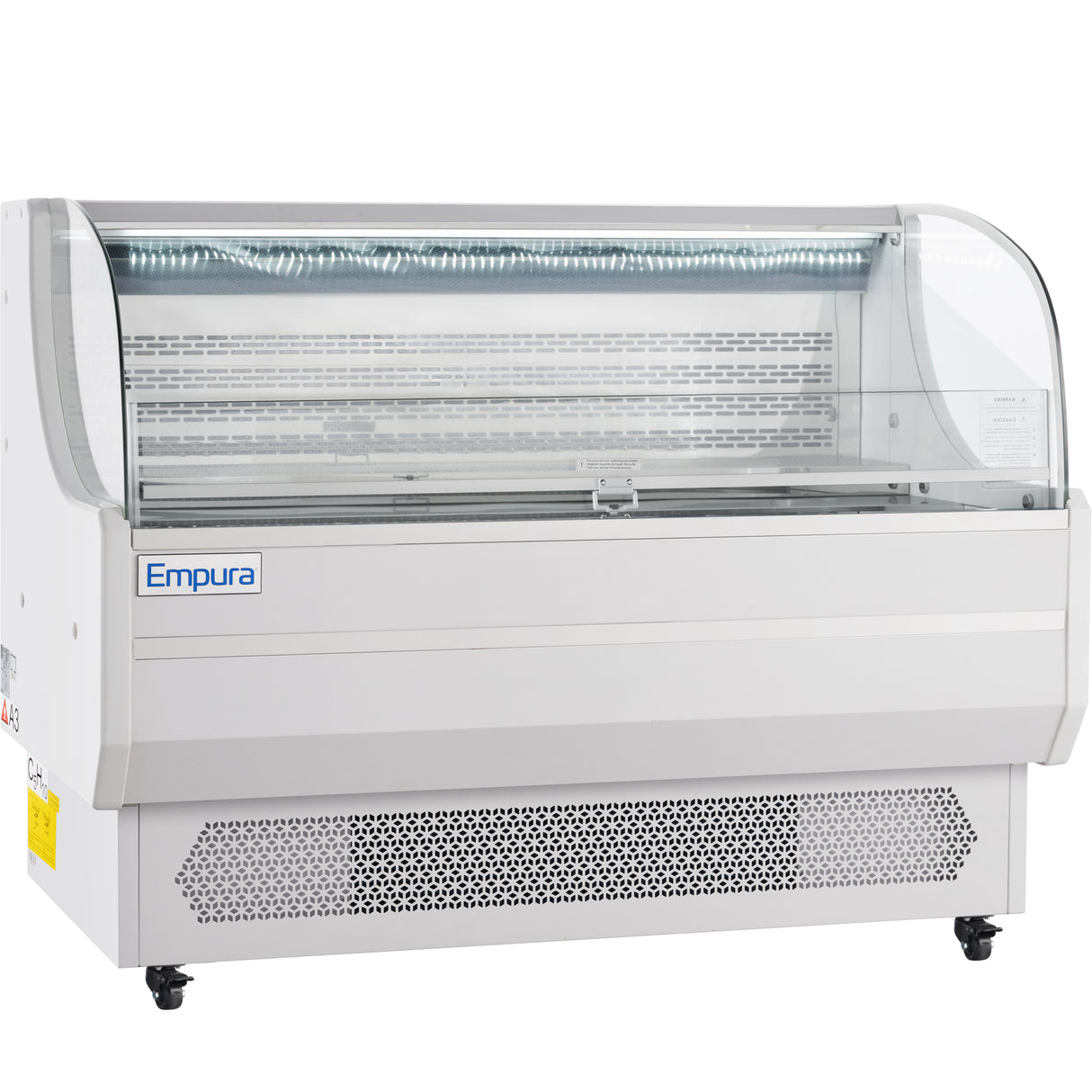 Empura Refrigeration E-HACMR-59W Horizontal Air Curtain Merchandiser 59"W X 33.3"D X 46"H 13.1 Cu. Ft. Capacity