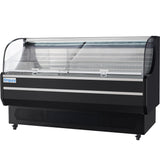 Empura Refrigeration E-HACMR-71B Horizontal Air Curtain Merchandiser 70.8"W X 33.3"D X 46"H 15.9 Cu. Ft. Capacity