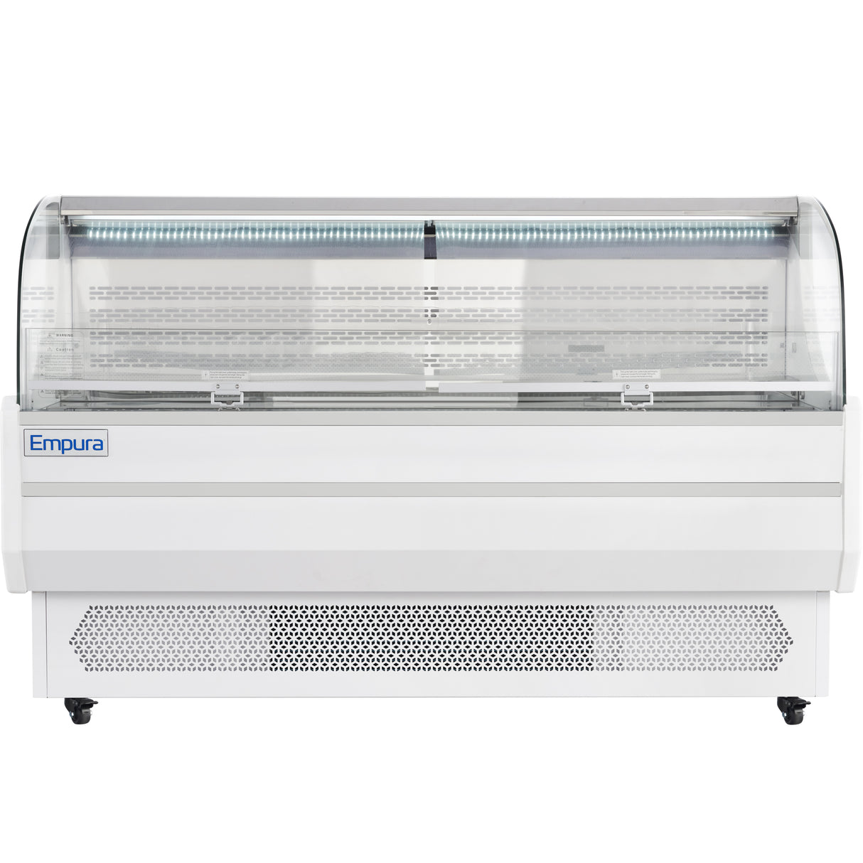 Empura Refrigeration E-HACMR-71W Horizontal Air Curtain Merchandiser 70.8"W X 33.3"D X 46"H 15.9 Cu. Ft. Capacity