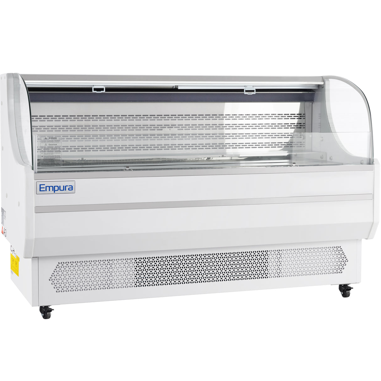 Empura Refrigeration E-HACMR-71W Horizontal Air Curtain Merchandiser 70.8"W X 33.3"D X 46"H 15.9 Cu. Ft. Capacity