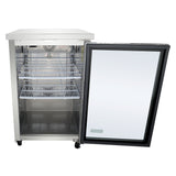 Empura Refrigeration E-KBB24-1G-29-S Back Bar Cooler 24.1"W X 29.9"D X 38.7"H 8.1 Cu. Ft. Capacity
