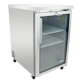 Empura Refrigeration E-KBB24-1G-29-S Back Bar Cooler 24.1"W X 29.9"D X 38.7"H 8.1 Cu. Ft. Capacity