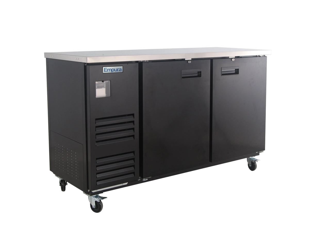 Empura Refrigeration E-KBB70-2-27 Back Bar Cooler 2 Swing Solid Doors 69"W X 27 5/8"D X 42 1/2"H